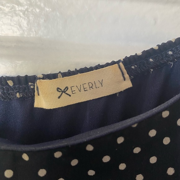 Blue polka dot dress. Brand is Every. Size XS. - Picture 2 of 7